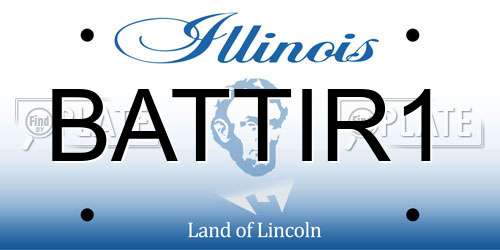 BATTIR1 Illinois License Plate