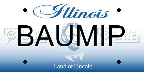 BAUMIP Illinois License Plate