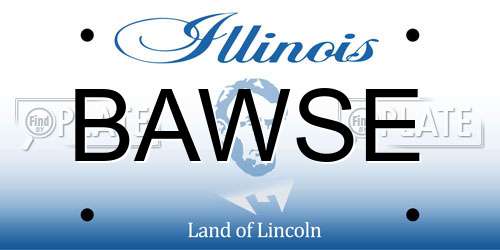 BAWSE Illinois License Plate