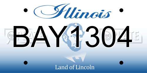 BAY1304 Illinois License Plate