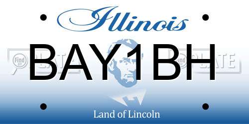 BAY1BH Illinois License Plate
