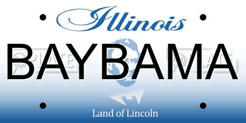 BAYBAMA Illinois License Plate
