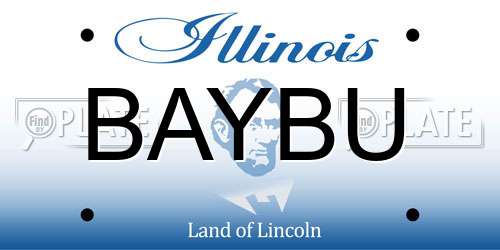 BAYBU Illinois License Plate