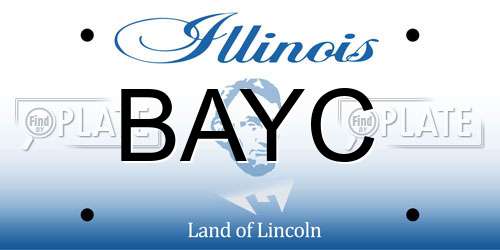 BAYC Illinois License Plate