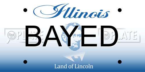 BAYED Illinois License Plate