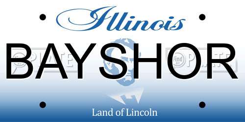 BAYSHOR Illinois License Plate