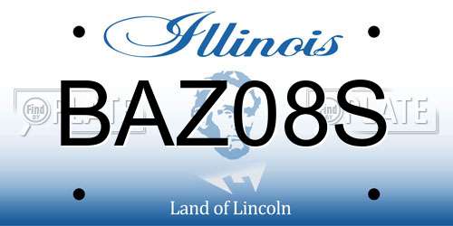BAZ08S Illinois License Plate