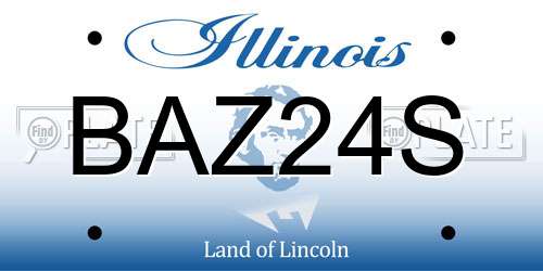 BAZ24S Illinois License Plate