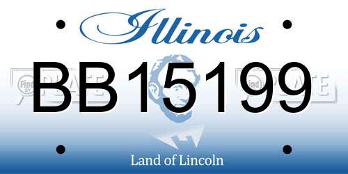 BB15199 Illinois License Plate