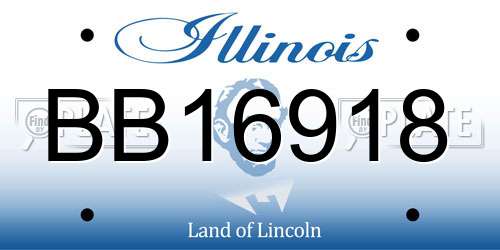 BB16918 Illinois License Plate