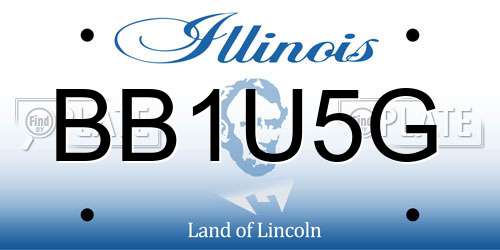 BB1U5G Illinois License Plate