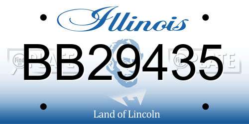 BB29435 license plate in IL state