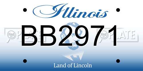 BB2971 Illinois License Plate