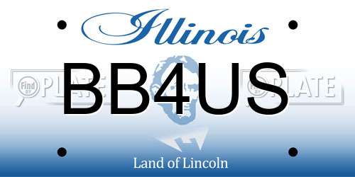 BB4US Illinois License Plate