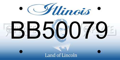 BB50079 Illinois License Plate