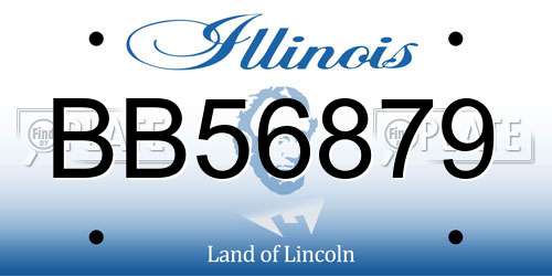 BB56879 Illinois License Plate
