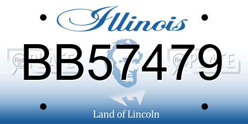BB57479 Illinois License Plate