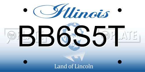 BB6S5T Illinois License Plate