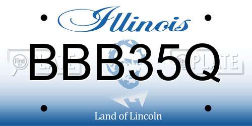 BBB35Q Illinois License Plate