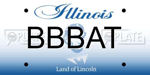 BBBAT Illinois License Plate