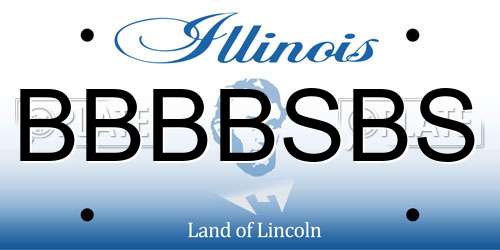 BBBBSBS Illinois License Plate