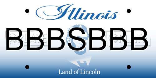 BBBSBBB Illinois License Plate
