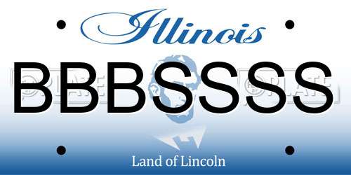 BBBSSSS Illinois License Plate