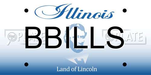 BBILLS Illinois License Plate