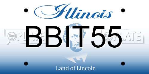 BBIT55 Illinois License Plate