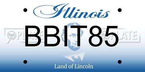 BBIT85 Illinois License Plate