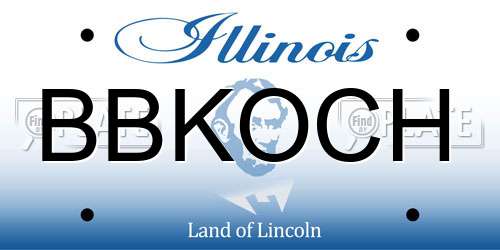 BBKOCH Illinois License Plate