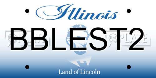 BBLEST2 Illinois License Plate