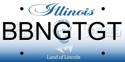 BBNGTGT Illinois License Plate