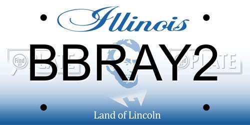 BBRAY2 Illinois License Plate