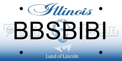 BBSBIBI Illinois License Plate
