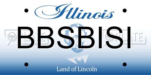 BBSBISI Illinois License Plate