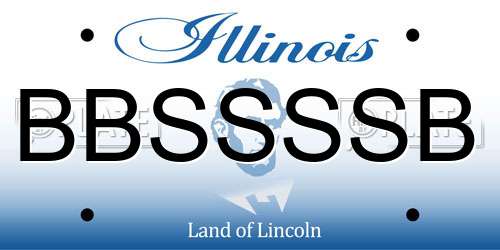 BBSSSSB Illinois License Plate