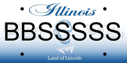 BBSSSSS Illinois License Plate