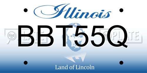 BBT55Q Illinois License Plate