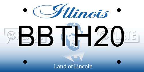 BBTH20 Illinois License Plate