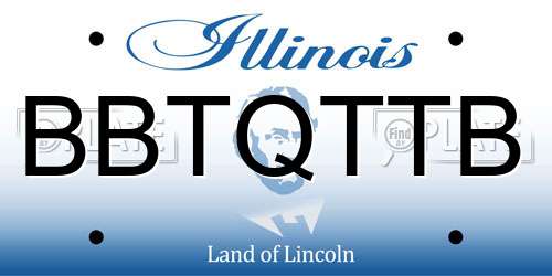 BBTQTTB Illinois License Plate