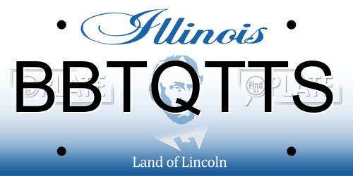 BBTQTTS Illinois License Plate