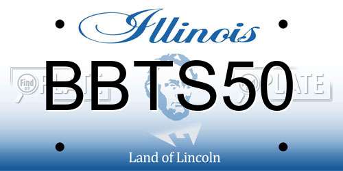 BBTS50 Illinois License Plate