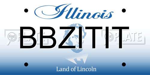BBZITIT Illinois License Plate