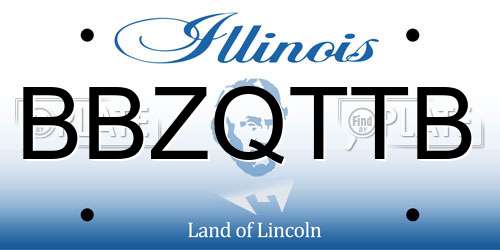 BBZQTTB Illinois License Plate