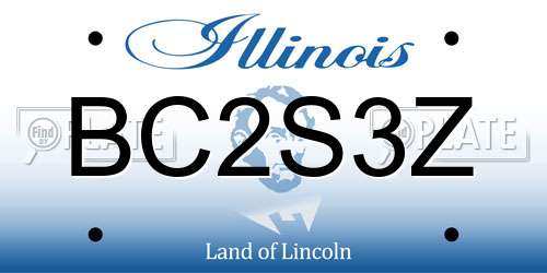BC2S3Z Illinois License Plate