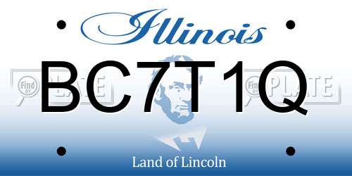 BC7T1Q Illinois License Plate