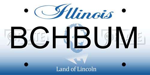 BCHBUM Illinois License Plate