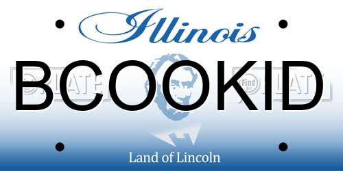 BCOOKID Illinois License Plate