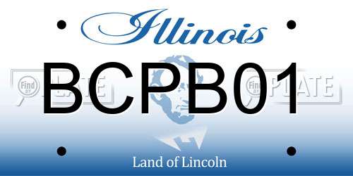 BCPB01 Illinois License Plate